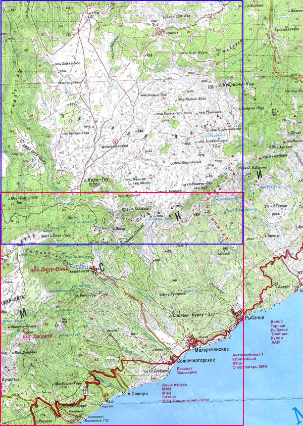 Топографическая карта Караби.128kb